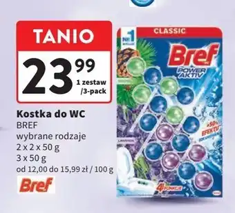 Intermarche Kostka do wc 4 function lavender + pine bref power aktiv oferta