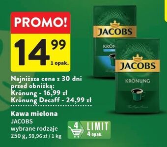 Intermarche Kawa jacobs kronung decaf oferta