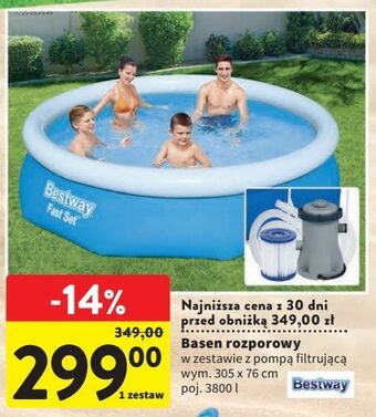 Intermarche Basen rozporowy 305 x 76 cm bestway oferta