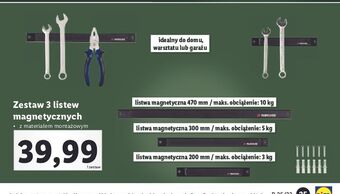 Lidl Zestaw listw magnetycznych parkside oferta