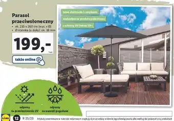 Lidl Parasol przeciwsłoneczny 235 x 260 cm oferta