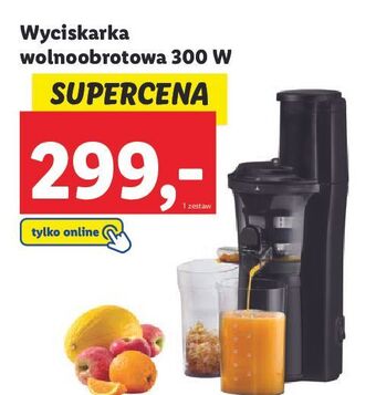 Lidl Wyciskarka wolnoobrotowa 300 w silvercrest oferta