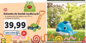 Lidl Maszynka do baniek mydlanych playtive junior oferta