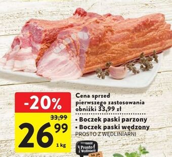 Intermarche Boczek wędzony parzony intermarche z własnej wędzarni oferta