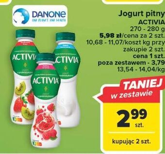 Carrefour Jogurt malina granat danone activia oferta
