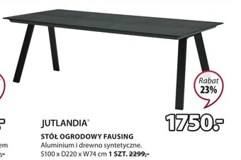 JYSK Stół ogrodowy jutlandia oferta