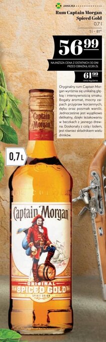 Polomarket Rum Captain Morgan 0,7 l oferta