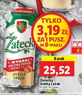 Lidl Piwo zatecky svetly lezak oferta