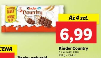 Lidl Baton kinder country oferta