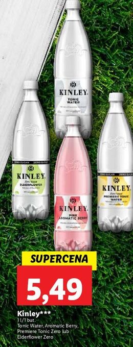 Lidl Napój elderflower zero kinley oferta