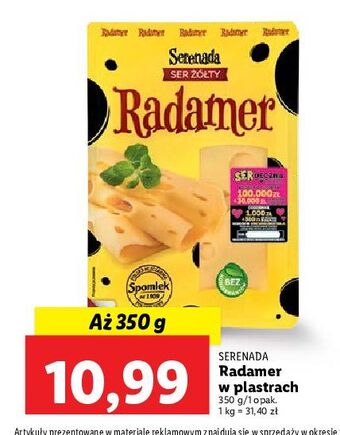 Lidl Ser radamer w plastrach serenada oferta
