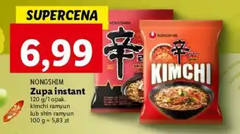 Zupa kimchi ramyun nongshim