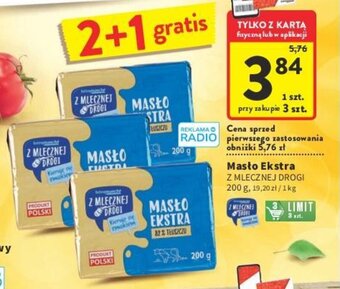 Intermarche Masto Ekstra Z MLECZNEJ DROGI 200 g oferta
