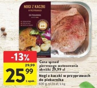 Intermarche Nogi z kaczki w przyprawach do piekarnika 600 g oferta