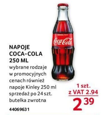 Selgros NAPOJE COCA-COLA 250 ML oferta