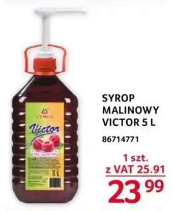 Selgros SYROP MALINOWY VICTOR 5 L oferta