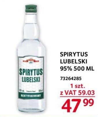 SPIRYTUS LUBELSKI 95% 500 ML