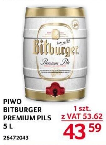 Selgros PIWO BITBURGER PREMIUM PILS 5L oferta