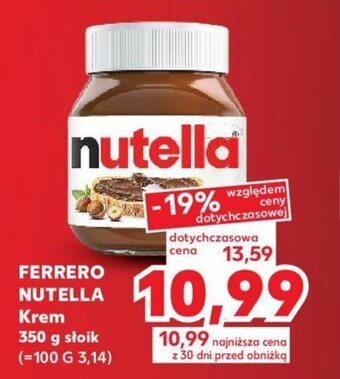 Kaufland FERRERO NUTELLA Krem 350 g słoik oferta