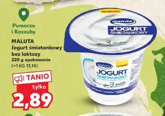 Kaufland MALUTA Jogurt śmietankowy bez laktozy 220 g opakowanie oferta