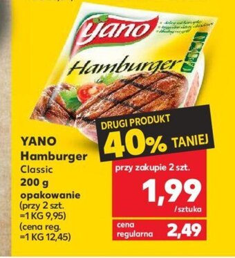 Kaufland YANO Hamburger Classic 200 g opakowanie oferta