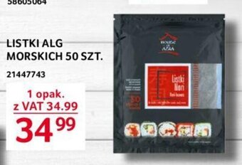 Selgros LISTKI ALG MORSKICH 50 SZT. oferta