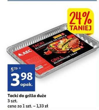 Auchan Tacki aluminiowe na grilla aec oferta