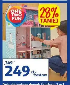 Auchan Domek dla lalek i kuchnia 2w1 one two fun oferta