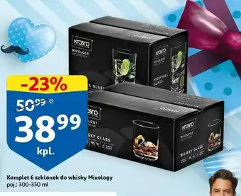 Auchan Szklanki whisky 260 ml mixology krosno s.a. oferta