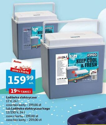 Auchan Lodówka elektryczna 24l icego oferta