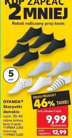 Kaufland Skarpety damskie 35-42 oyanda oferta