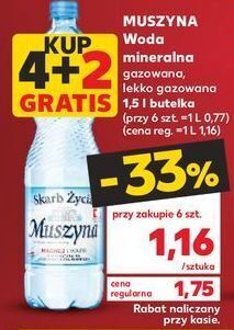 Kaufland Woda lekko gazowana muszyna skarb życia oferta