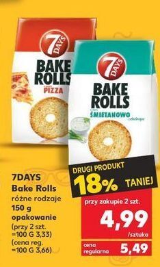 Bake rolls sour&cream 7 days rolls