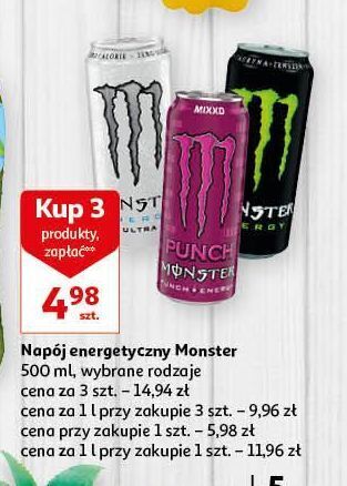 Auchan Napój energetyczny monster energy classic oferta