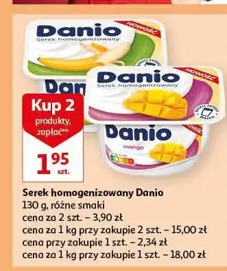 Auchan Serek bananowy danone danio oferta