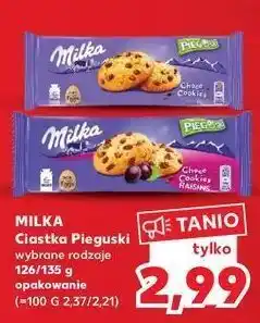 Kaufland Ciastka z kawałkami czekolady milka pieguski oferta