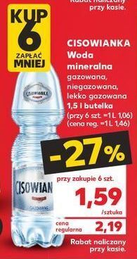 Kaufland Woda niegazowana cisowianka oferta