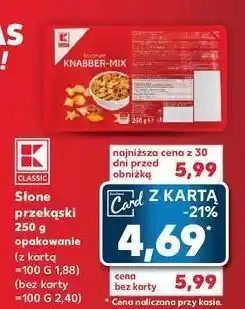 Kaufland Słone przekąski k-classic oferta