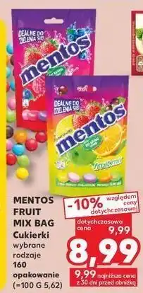 Kaufland Draże fruit mix mentos great for sharing! oferta