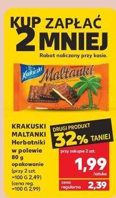 Kaufland Herbatniki krakuski maltanki oferta