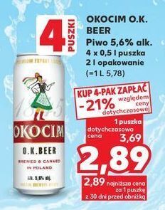 Kaufland Piwo okocim o.k. beer oferta