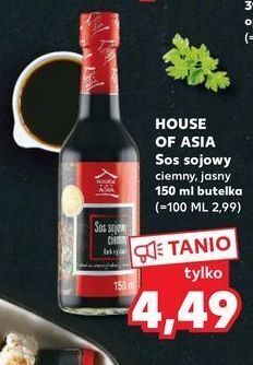 Kaufland Sos sojowy ciemny house of asia oferta