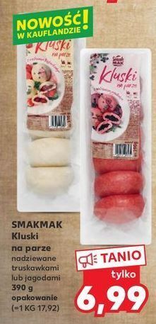 Kaufland Kluski na parze z jagodami smak mak oferta
