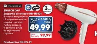 Kaufland Suszarka do włosów hd-h0101 switch on oferta