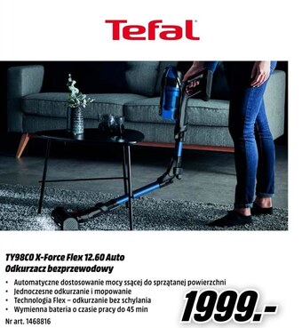 Media Markt Odkurzacz bezprzewodowy tefal oferta