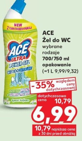 Kaufland ACE Żel do WC 700/750 ml oferta