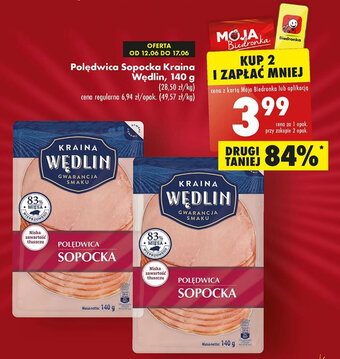 Biedronka Polędwica Sopocka Kraina Wędlin, 140 g oferta