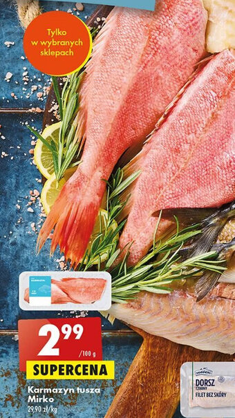 Biedronka Karmazyn tusza Mirko 100g oferta