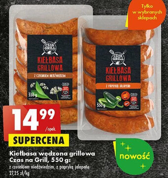 Biedronka Kiełbasa wędzona grillowa Czas na Grill, 550 g oferta