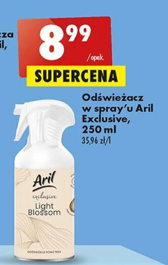 Biedronka Odświeżacz w spray'u Aril Exclusive, 250 ml oferta